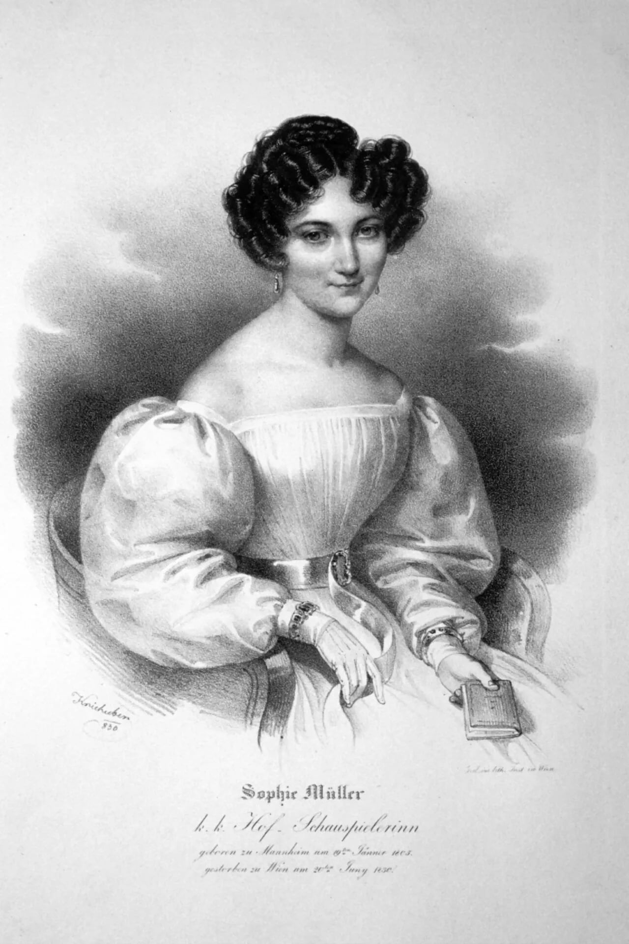 Portrait of Sophie Müller (1803–1830) – memorial page