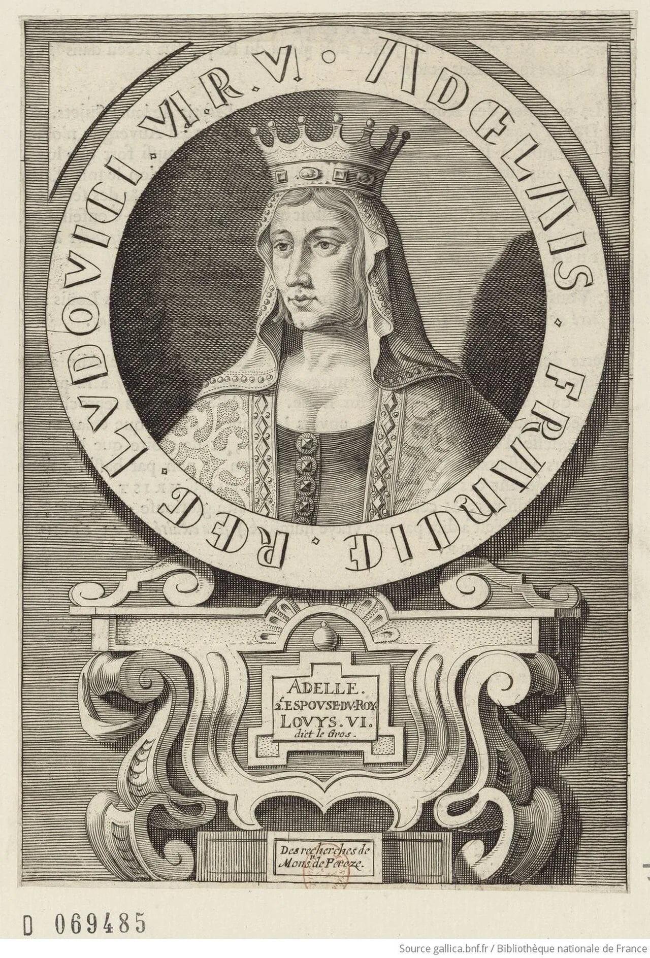 Porträt von Adelheid von Savoyen (1092–1154) – Gedenkseite