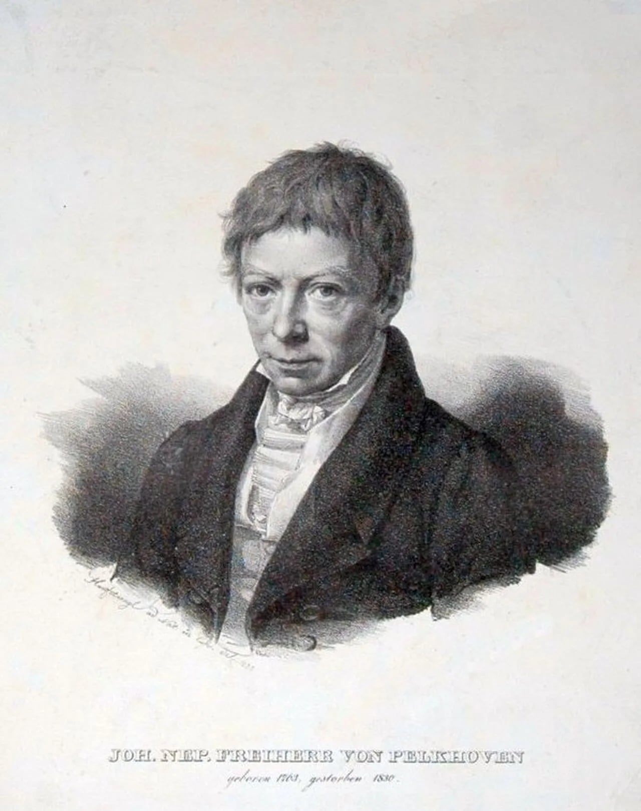 Porträt von Johann Nepomuk von Pelkoven (1763–1830) – Gedenkseite