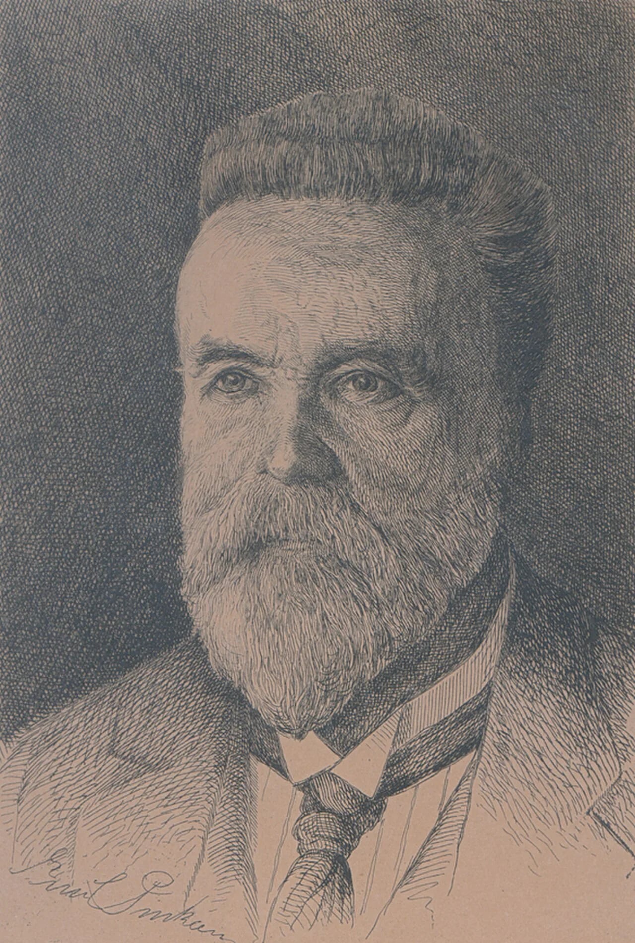 Portrait of Emil Pinkau (1850–1922) – memorial page