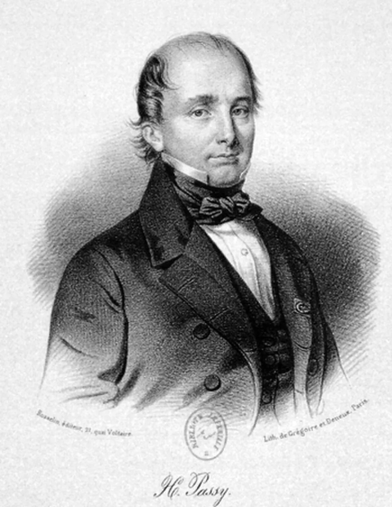 Porträt von Hippolyte Passy (1793–1880) – Gedenkseite