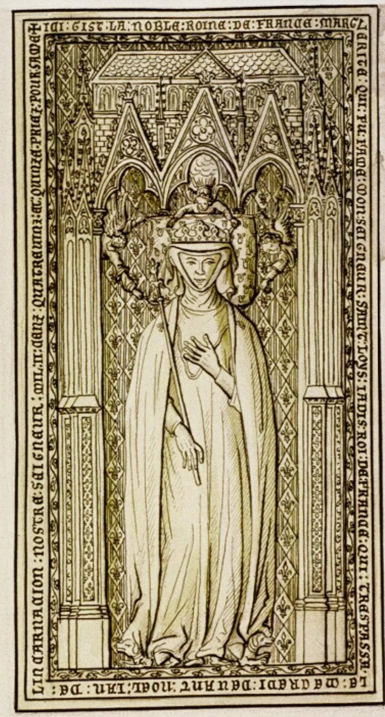 Portrait of Margarete von der Provence (1221–1295) – memorial page