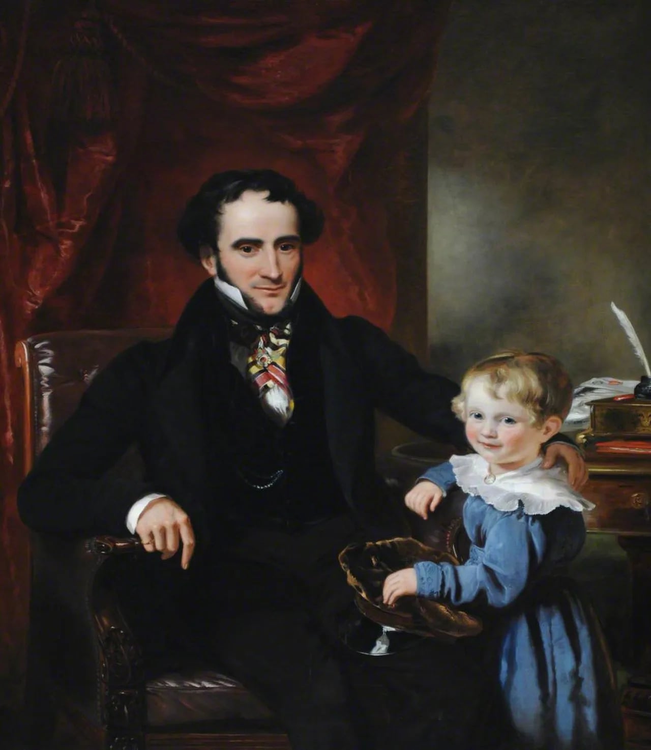 Portrait of Sir George Harpur Crewe, 8th Baronet (1795–1844) – memorial page