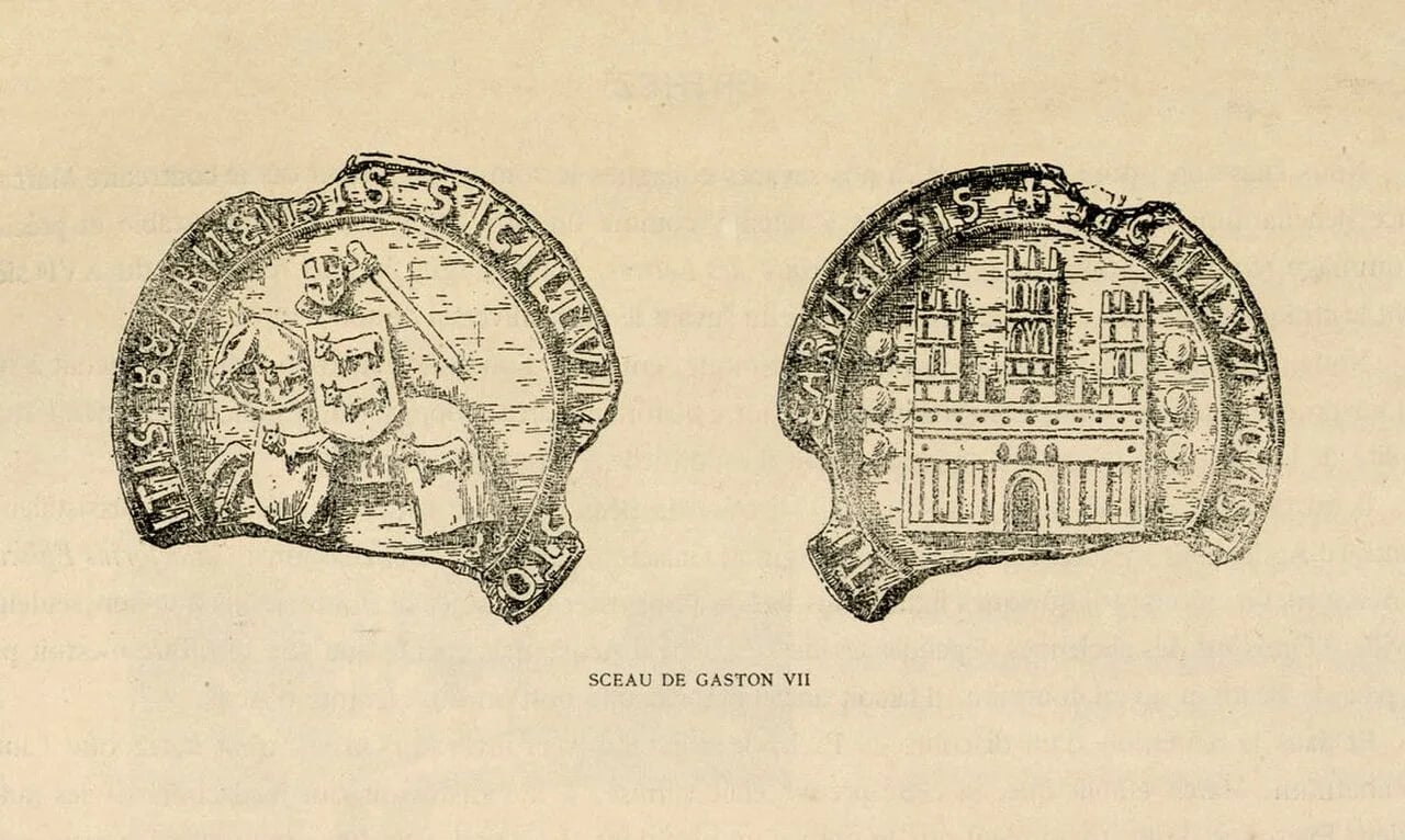 Porträt von Gaston VII, Viscount of Béarn (1225–1290) – Gedenkseite