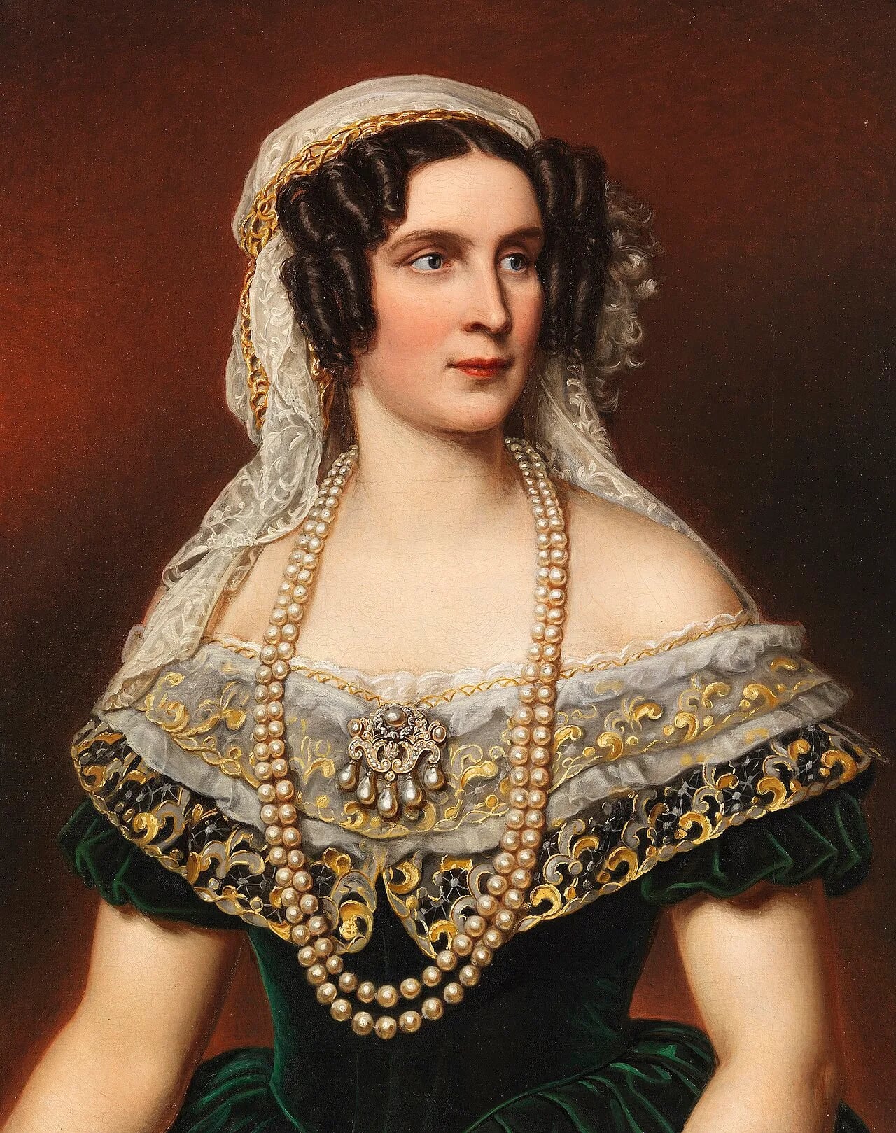 Porträt von Therese von Sachsen-Hildburghausen (1792–1854) – Gedenkseite