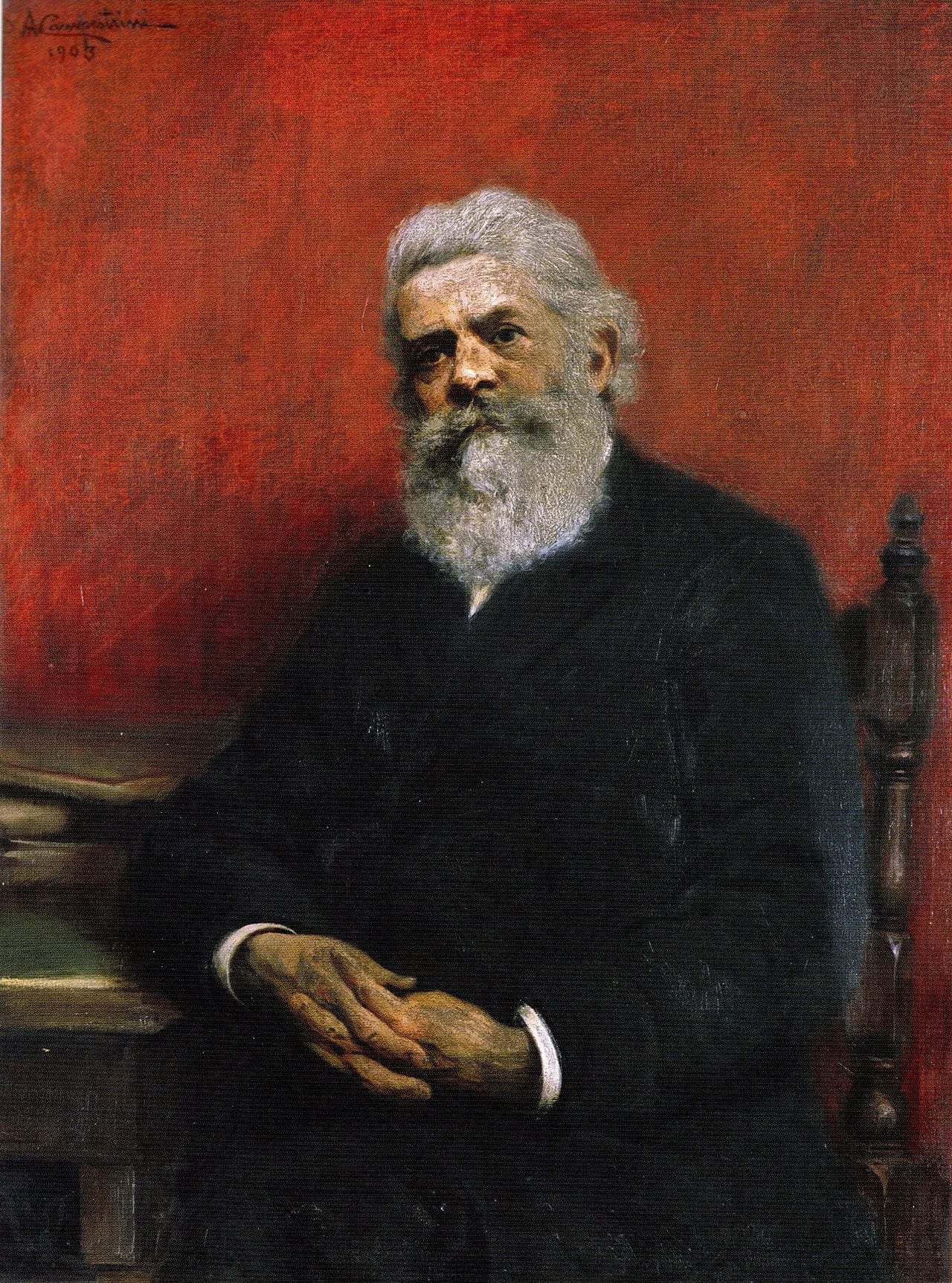 Porträt von Francesco Ambrosi (1821–1897) – Gedenkseite