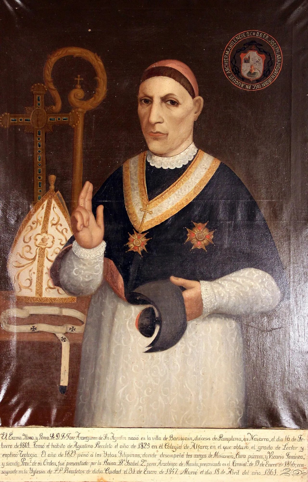 Portrait of José Aranguren (1801–1861) – memorial page