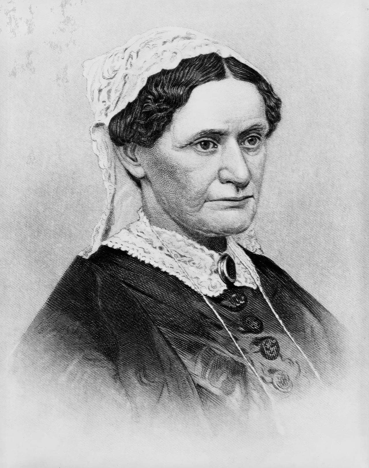 Portrait of Eliza Johnson (1810–1876) – memorial page