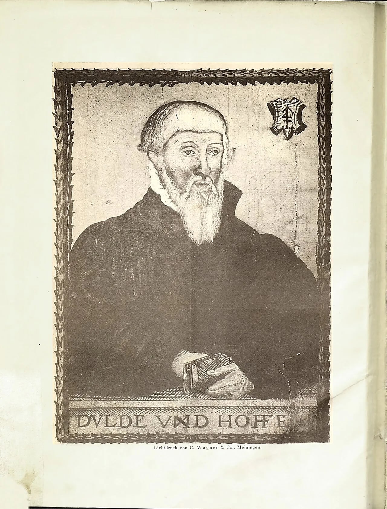 Porträt von Stephan Riccius (1512–1588) – Gedenkseite