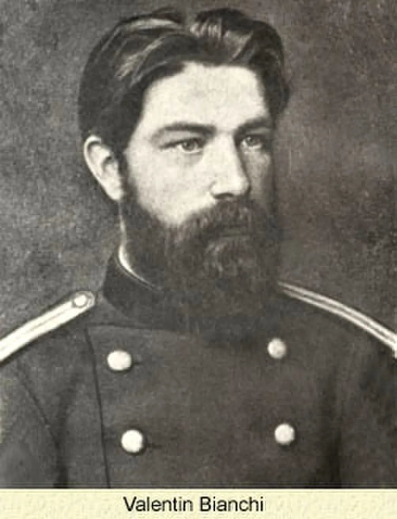 Porträt von Valentin Lwowitsch Bianchi (1857–1920) – Gedenkseite