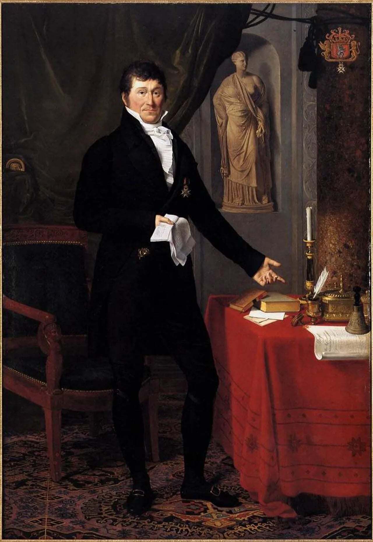 Porträt von Karel Lodewijk van Keverberg van Kessel (1768–1841) – Gedenkseite