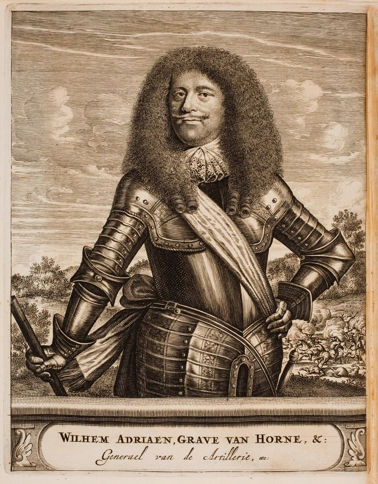 Porträt von Wilhelm Adrian von Horne (1633–1694) – Gedenkseite