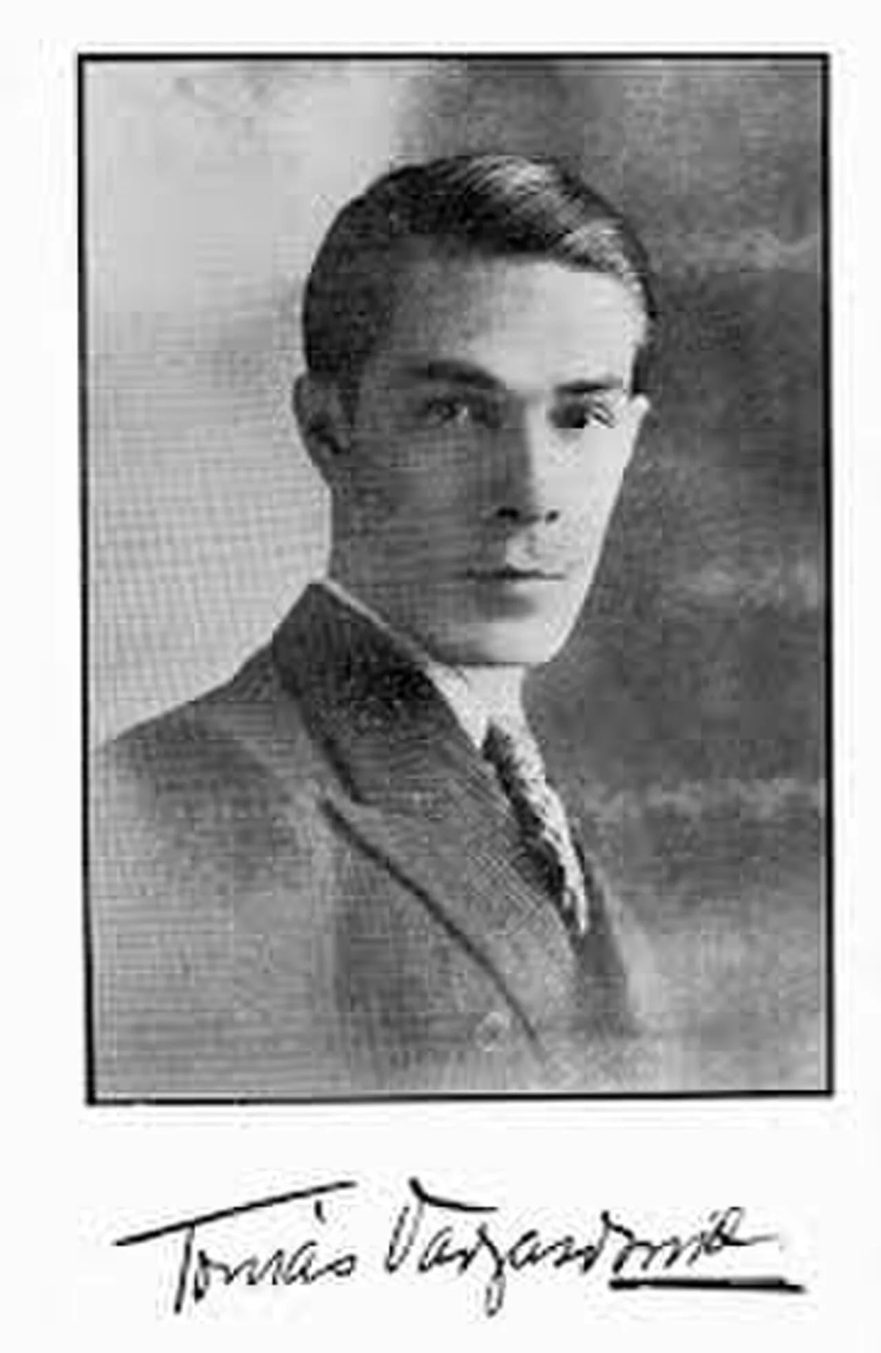 Portrait of Tomás Vargas (1908–1941) – memorial page