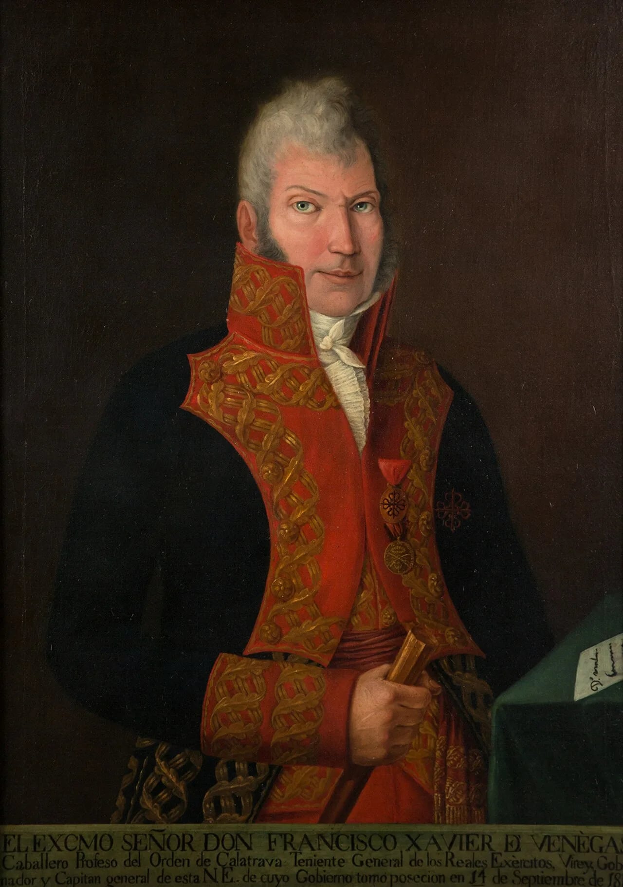 Porträt von Francisco Javier Venegas (1754–1838) – Gedenkseite