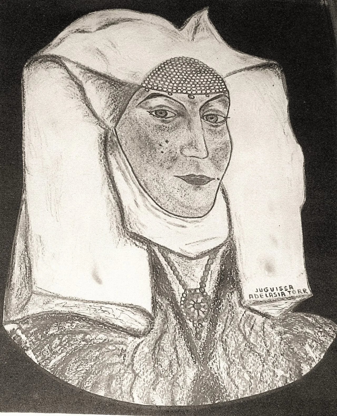 Porträt von Adelasia of Torres (1207–1259) – Gedenkseite