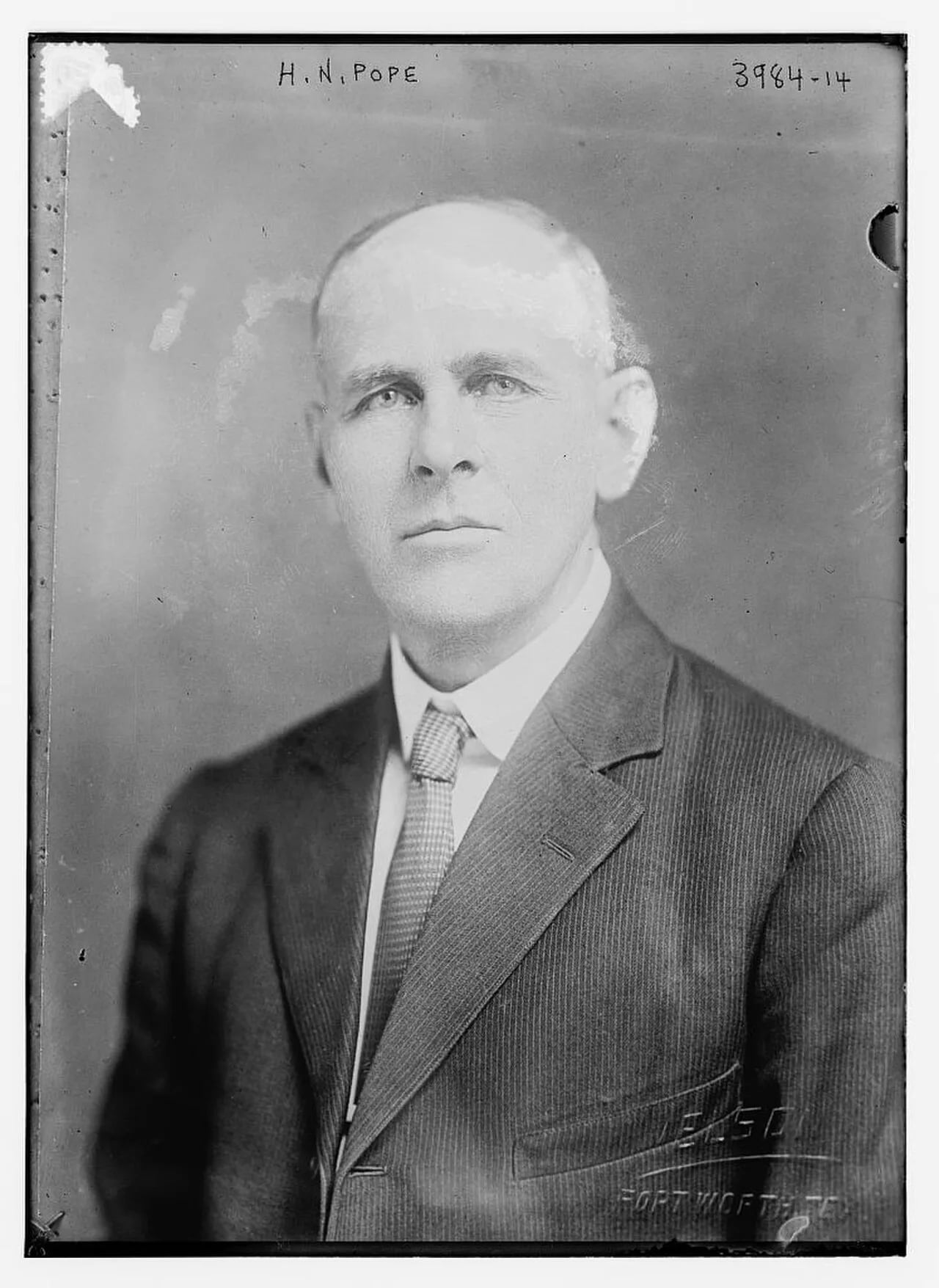 Portrait of Henry Nelson Pope (1859–1956) – memorial page