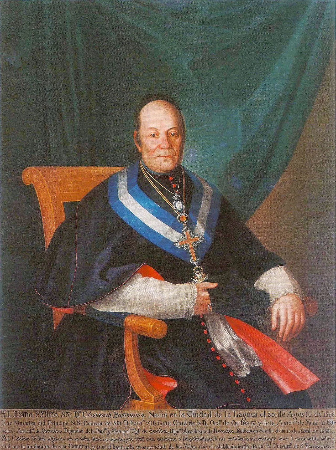 Portrait of Cristóbal Bencomo y Rodríguez (1758–1835) – memorial page