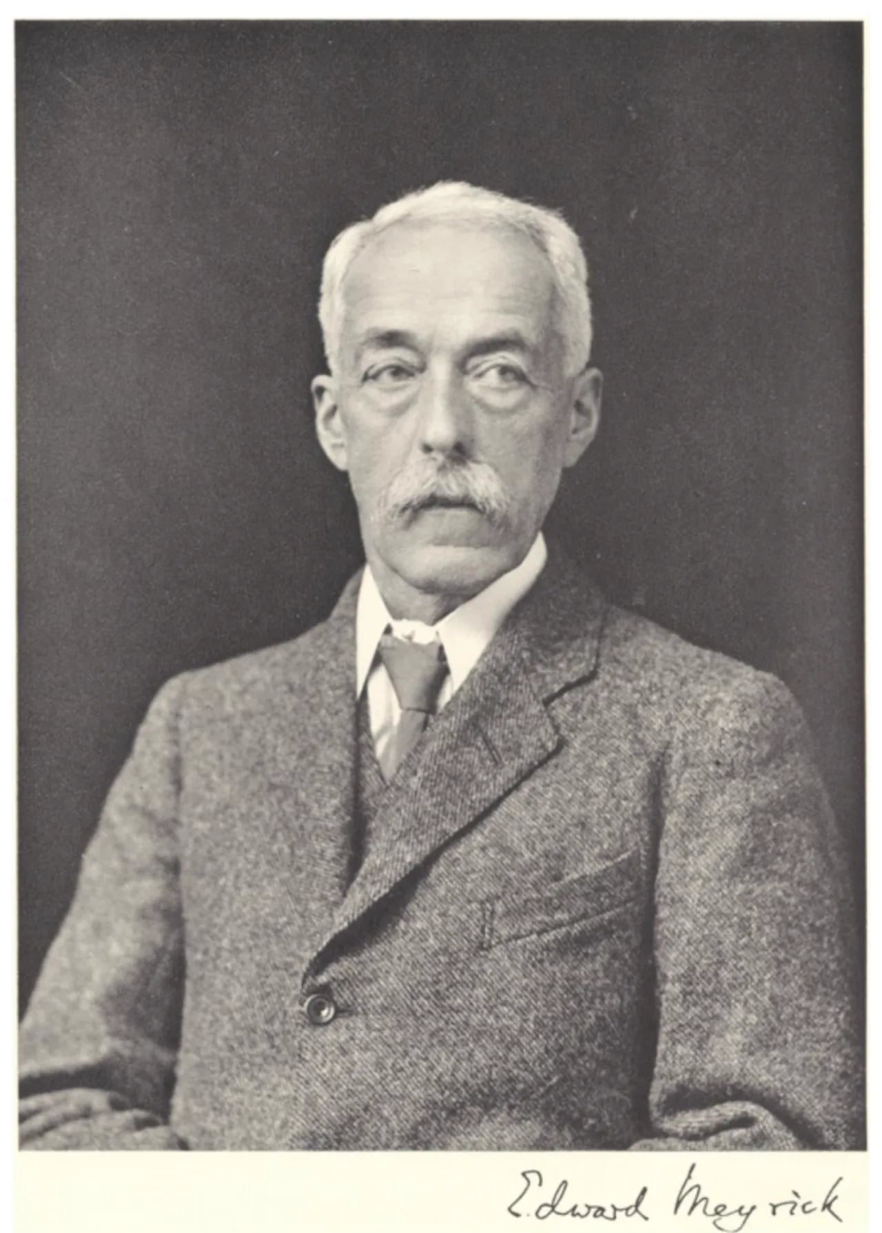 Porträt von Edward Meyrick (1854–1938) – Gedenkseite