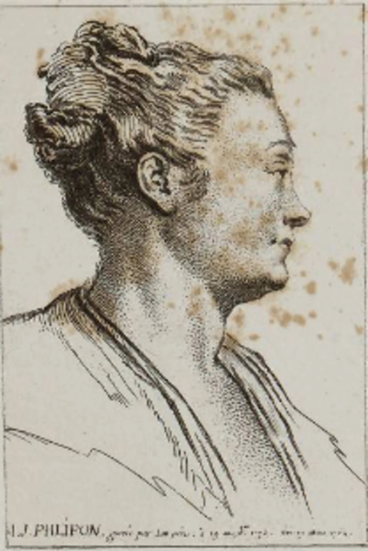 Porträt von Madame Roland (1754–1793) – Gedenkseite