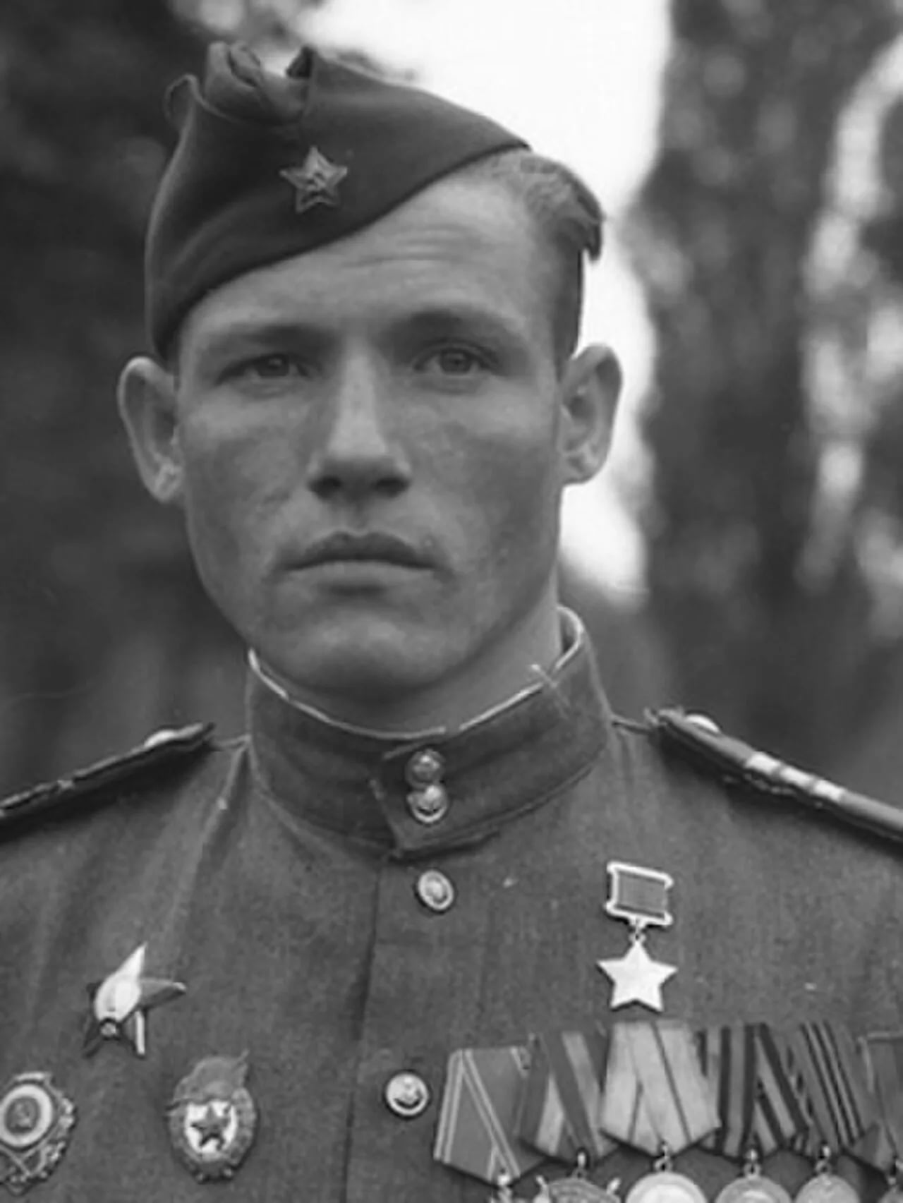 Porträt von Michail Alexejewitsch Jegorow (1923–1975) – Gedenkseite