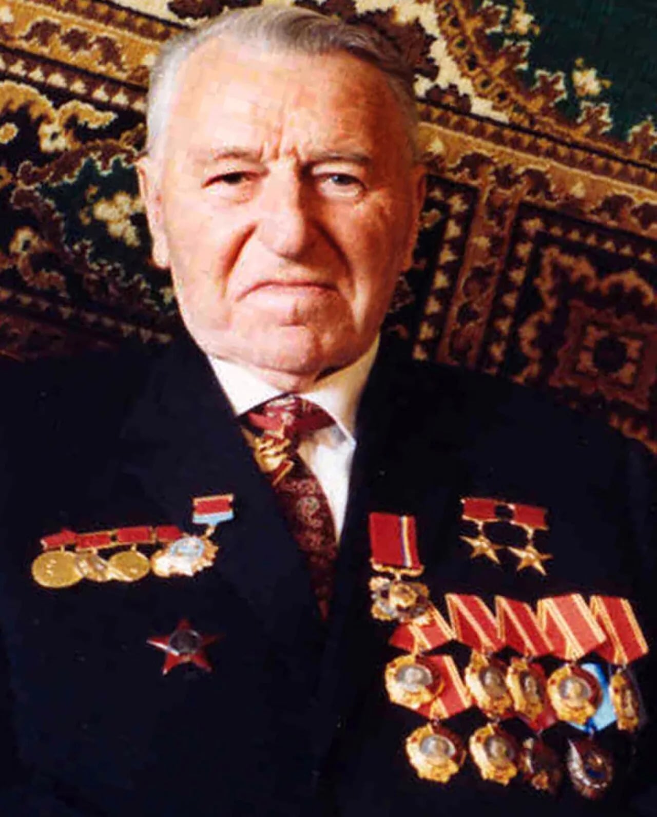 Porträt von Sergej Alexandrowitsch Afanassjew (1918–2001) – Gedenkseite