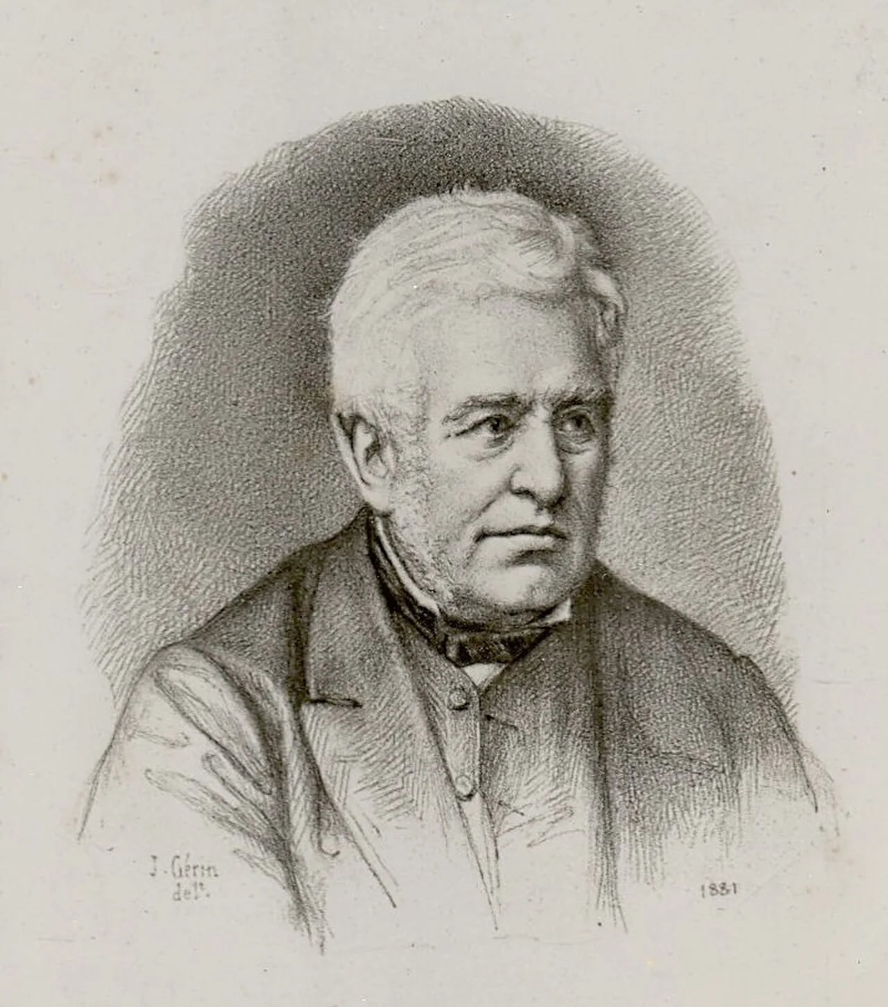 Porträt von Achille Peigné-Delacourt (1797–1881) – Gedenkseite