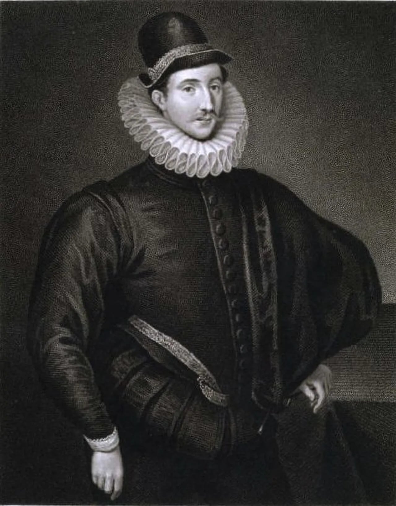 Porträt von Fulke Greville (1554–1628) – Gedenkseite