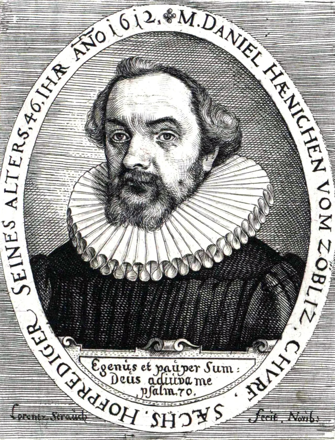 Porträt von Daniel Hänichen (1566–1619) – Gedenkseite