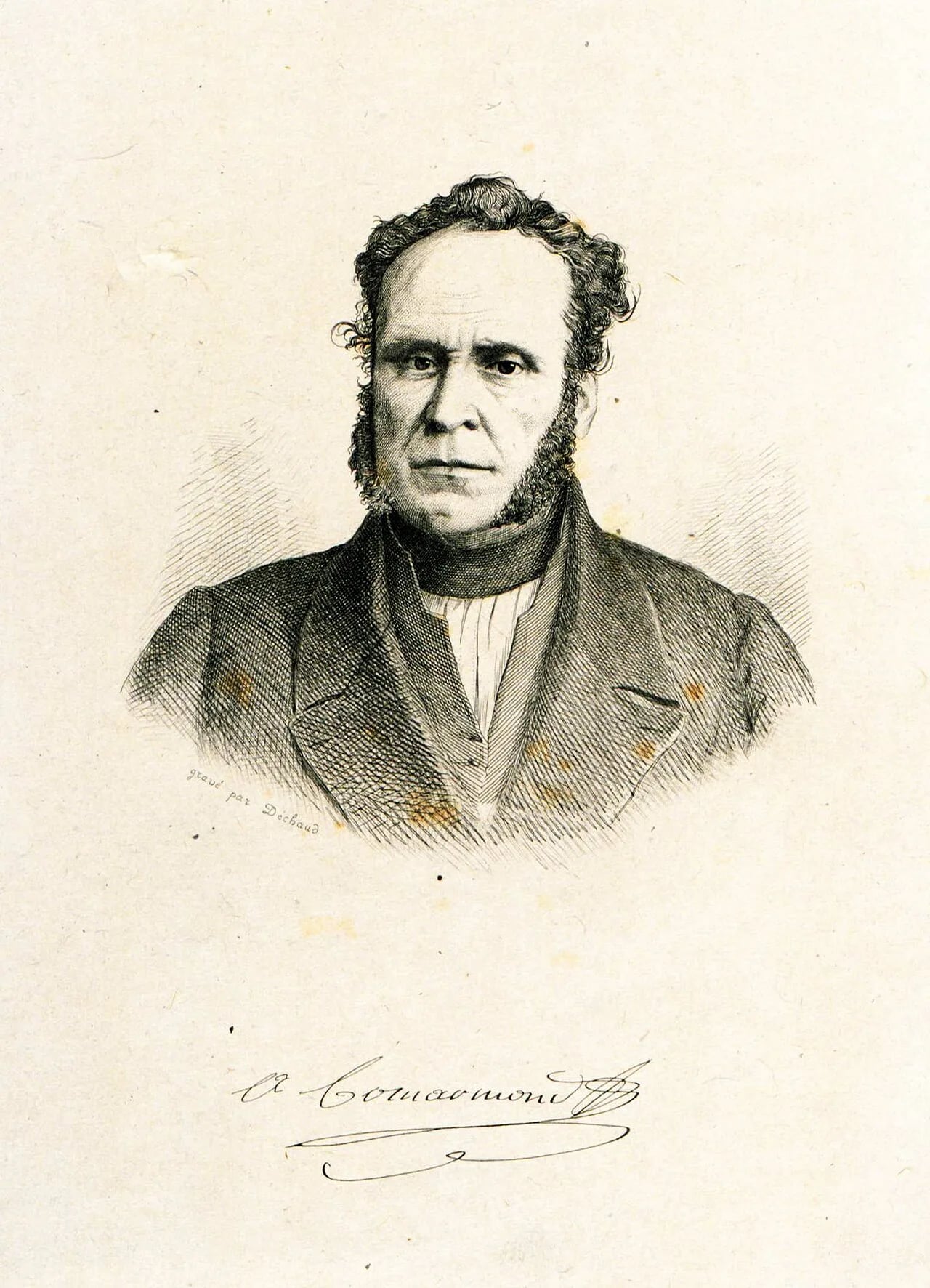 Porträt von Ambroise Comarmond (1786–1857) – Gedenkseite
