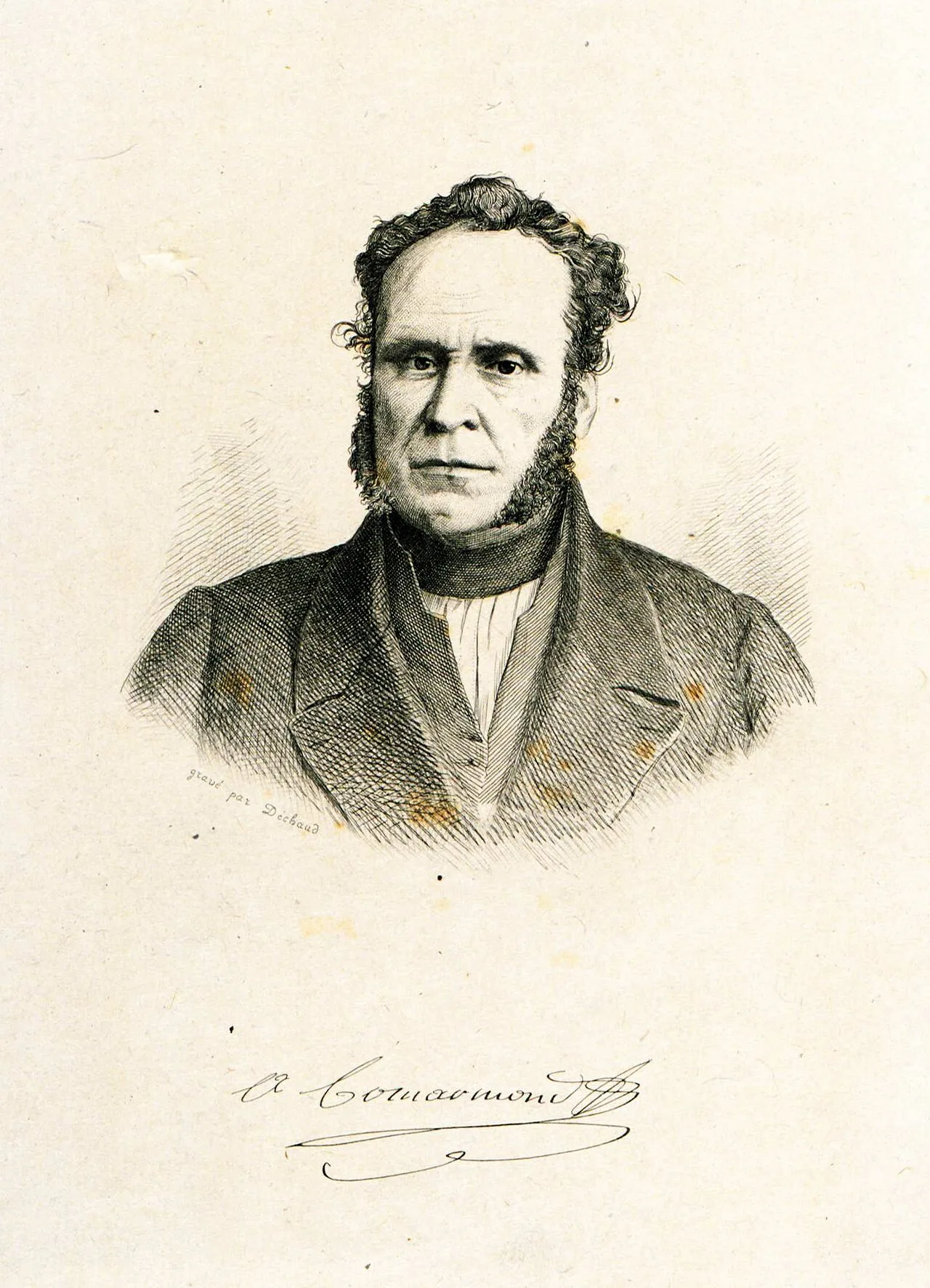 Porträt von Ambroise Comarmond (1786–1857) – Gedenkseite