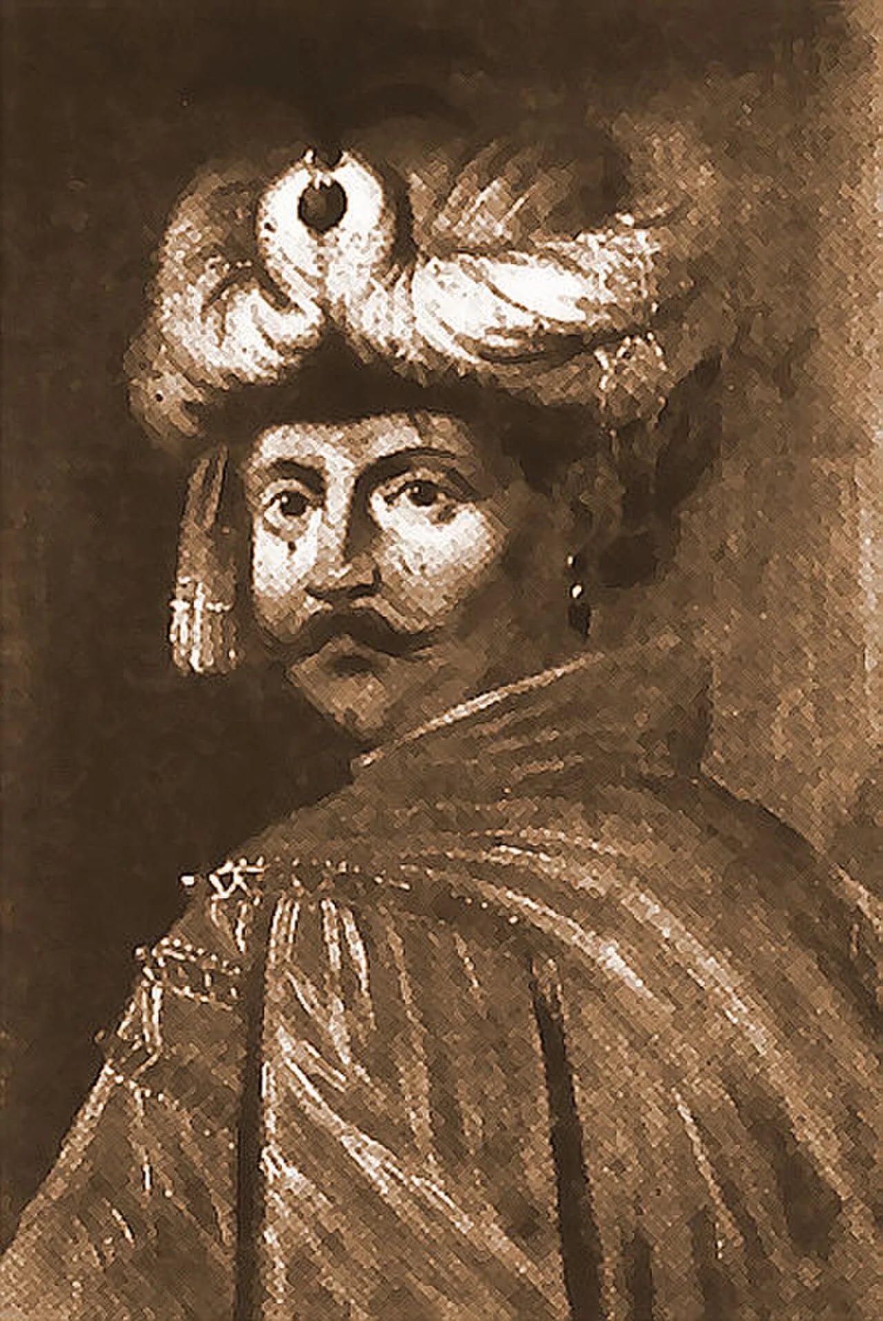 Porträt von Tymofij Chmelnyzkyj (1632–1653) – Gedenkseite