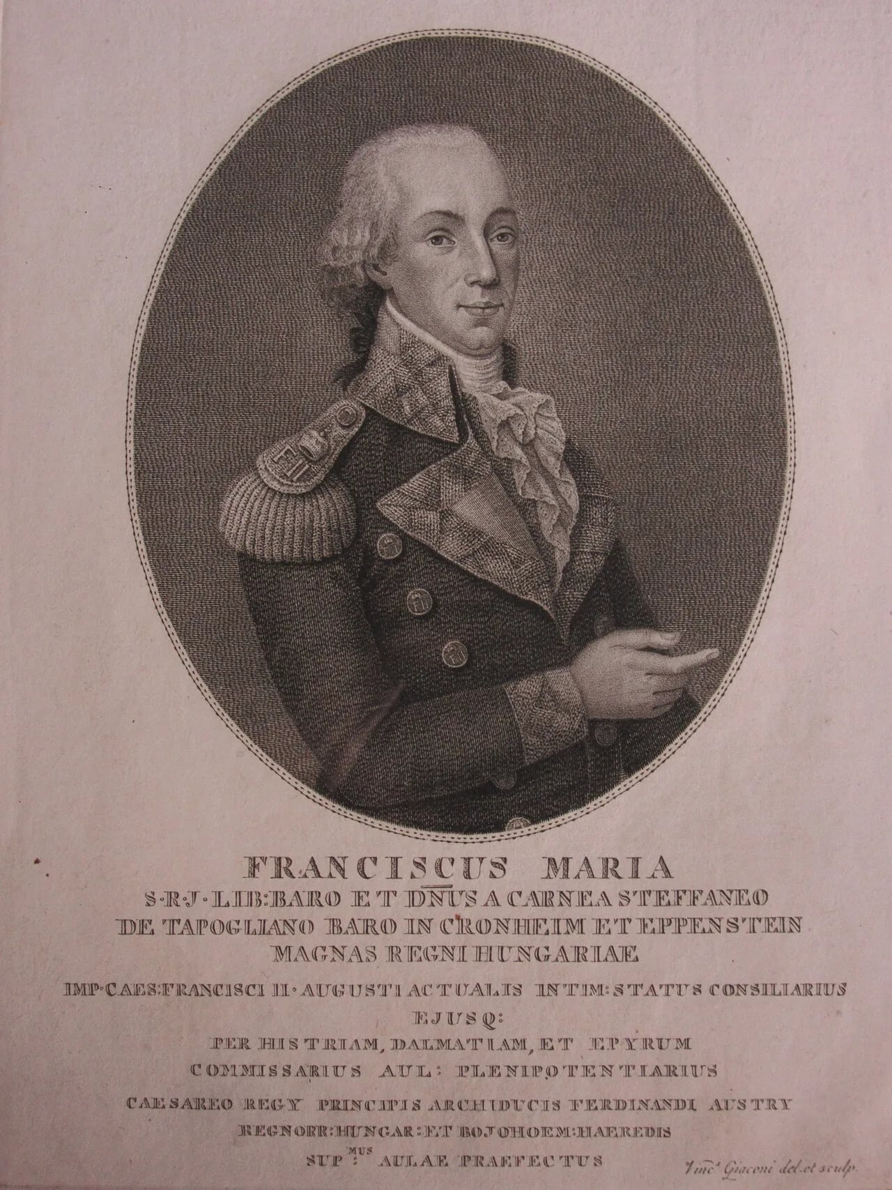 Portrait of Franz Maria von Carnea-Steffaneo (1759–1825) – memorial page