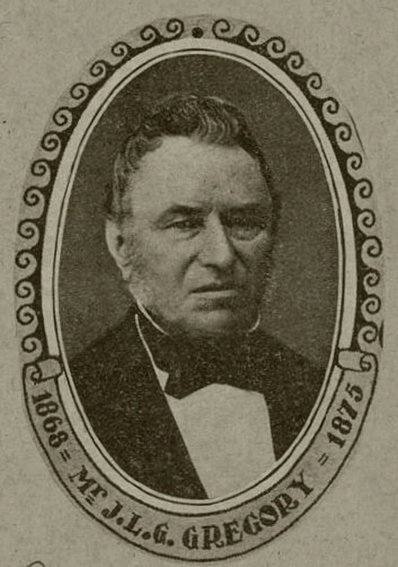 Portrait of Joan Lodewijk Gerhard Gregory (1808–1891) – memorial page