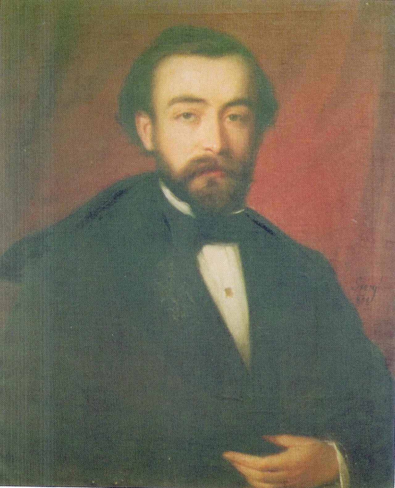 Porträt von Heinrich Giergl (1827–1871) – Gedenkseite