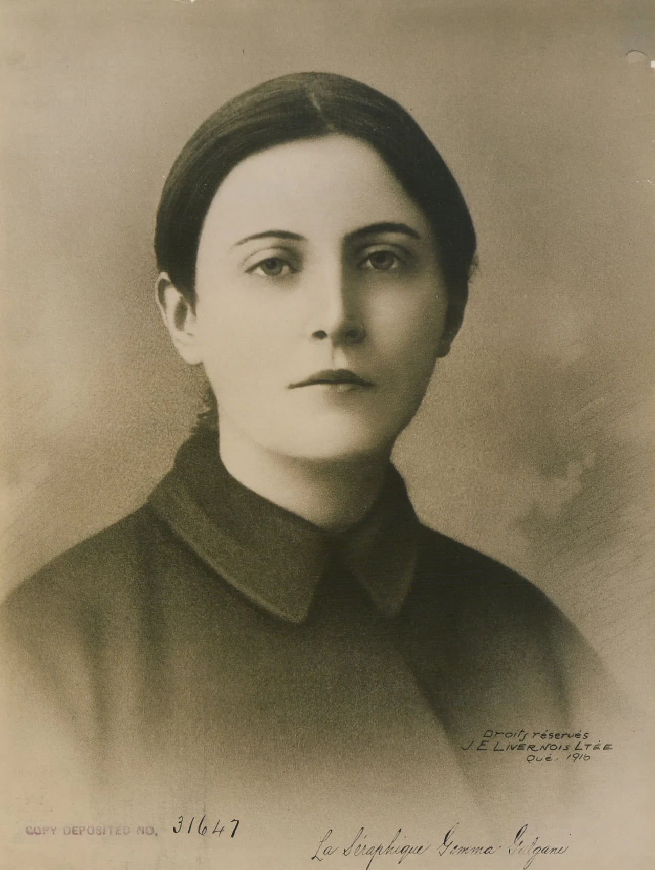 Porträt von Gemma Galgani (1878–1903) – Gedenkseite