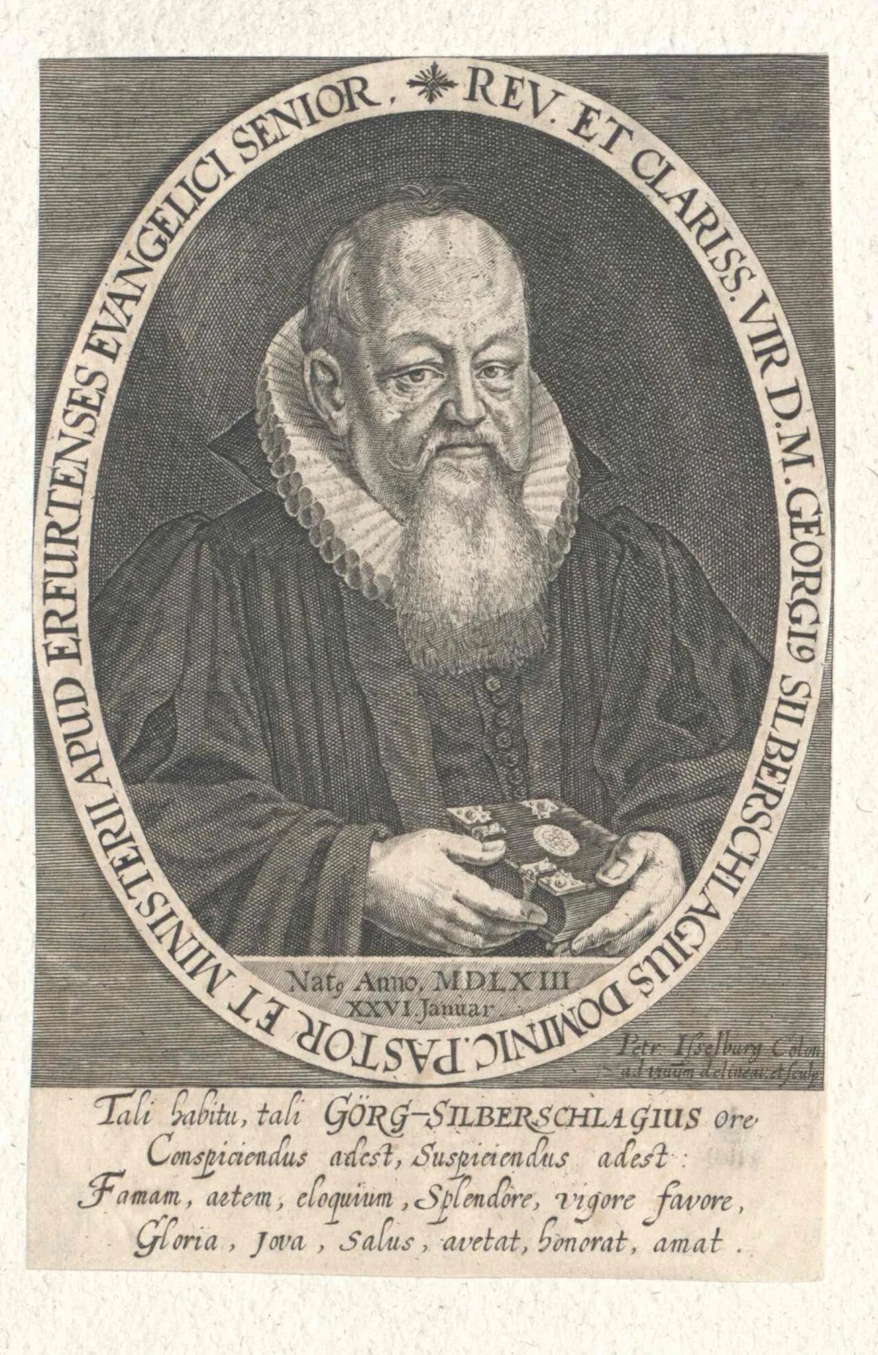 Porträt von Georg Silberschlag der Jüngere (1563–1635) – Gedenkseite