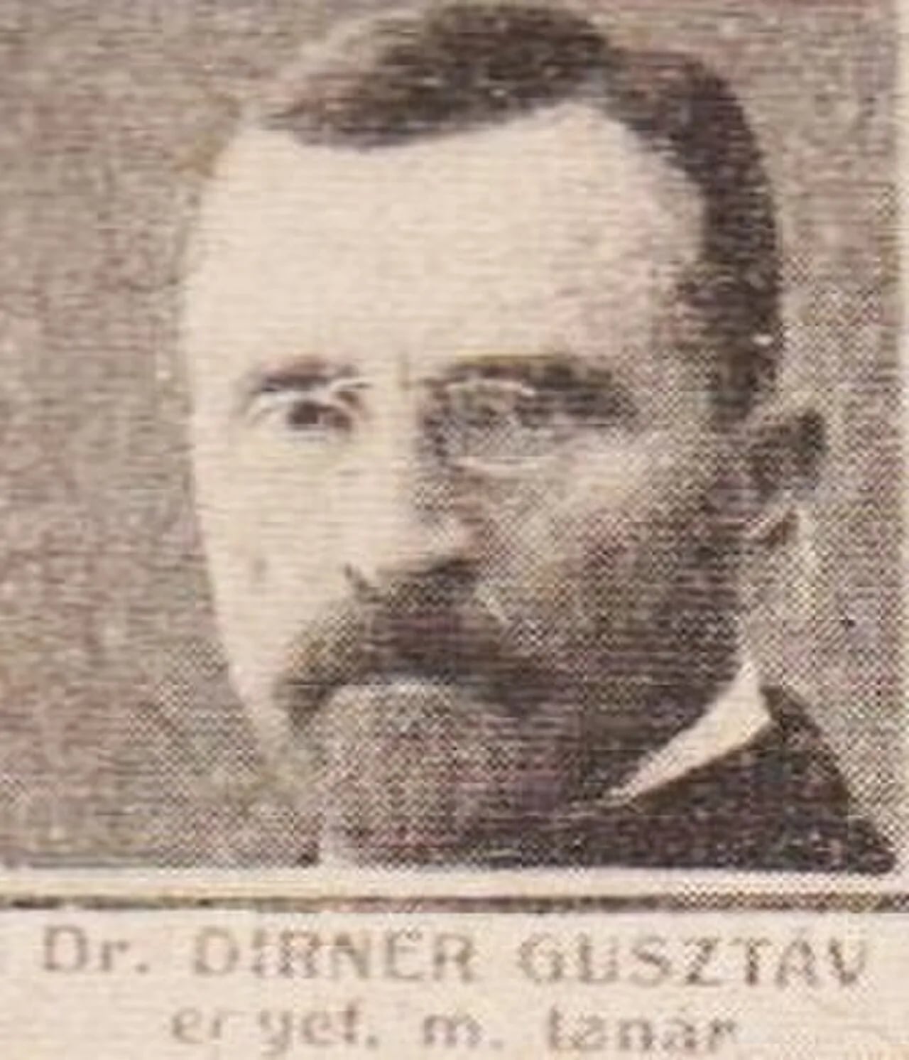 Portrait of Gusztáv Adolf Dirner (1855–1912) – memorial page