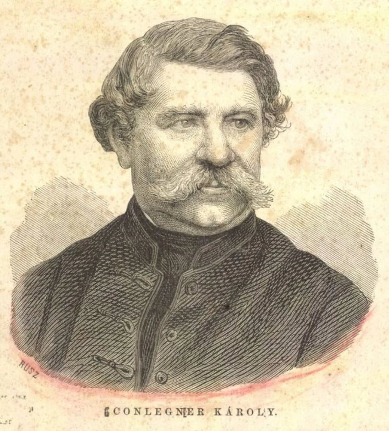 Porträt von Károly Conlegner (1812–1892) – Gedenkseite