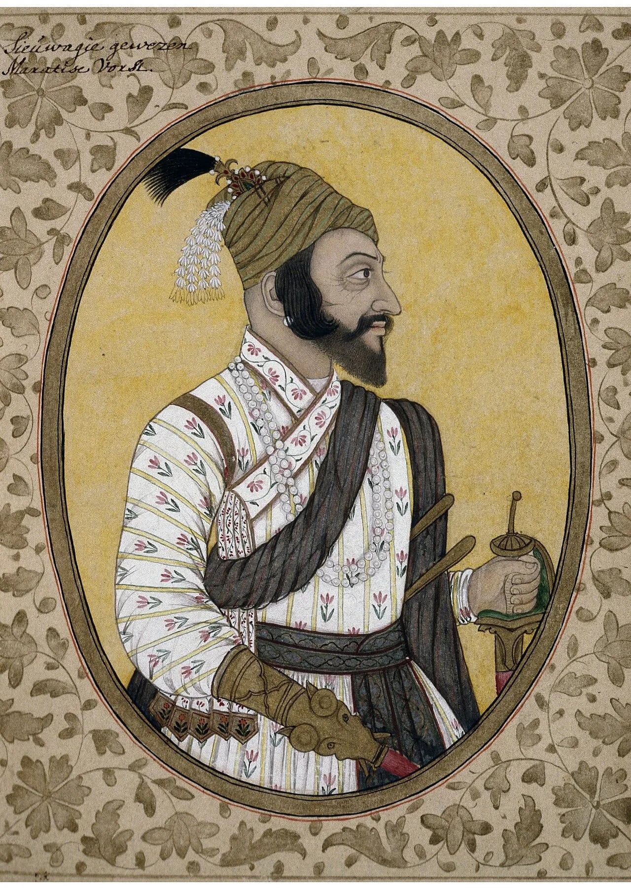 Porträt von Shivaji (1627–1680) – Gedenkseite