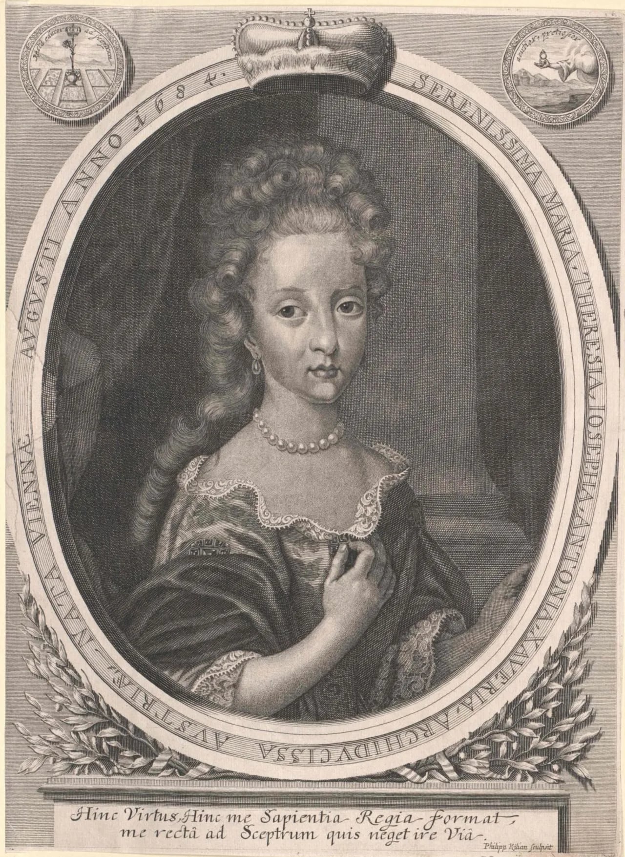 Portrait of Maria Theresia von Österreich (1684–1696) – memorial page