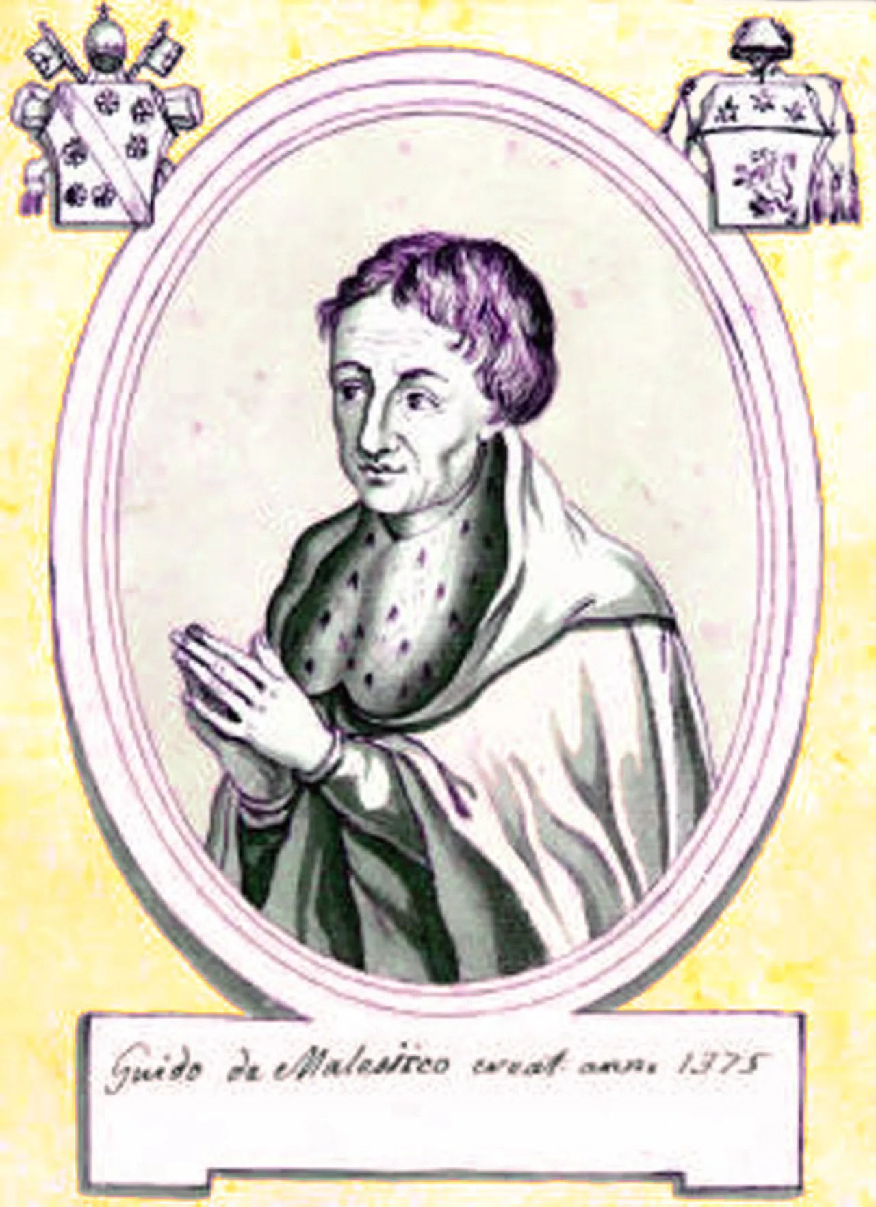 Porträt von Gui de Maillesec (1340–1411) – Gedenkseite
