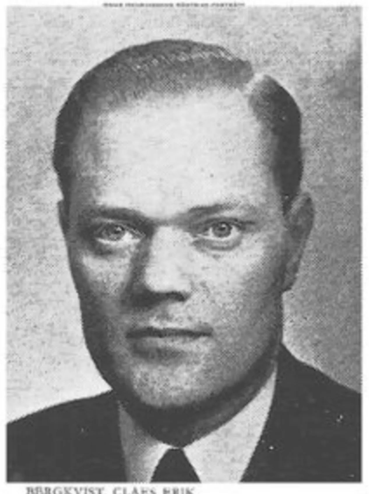 Porträt von Erik Bergkvist (1915–1985) – Gedenkseite