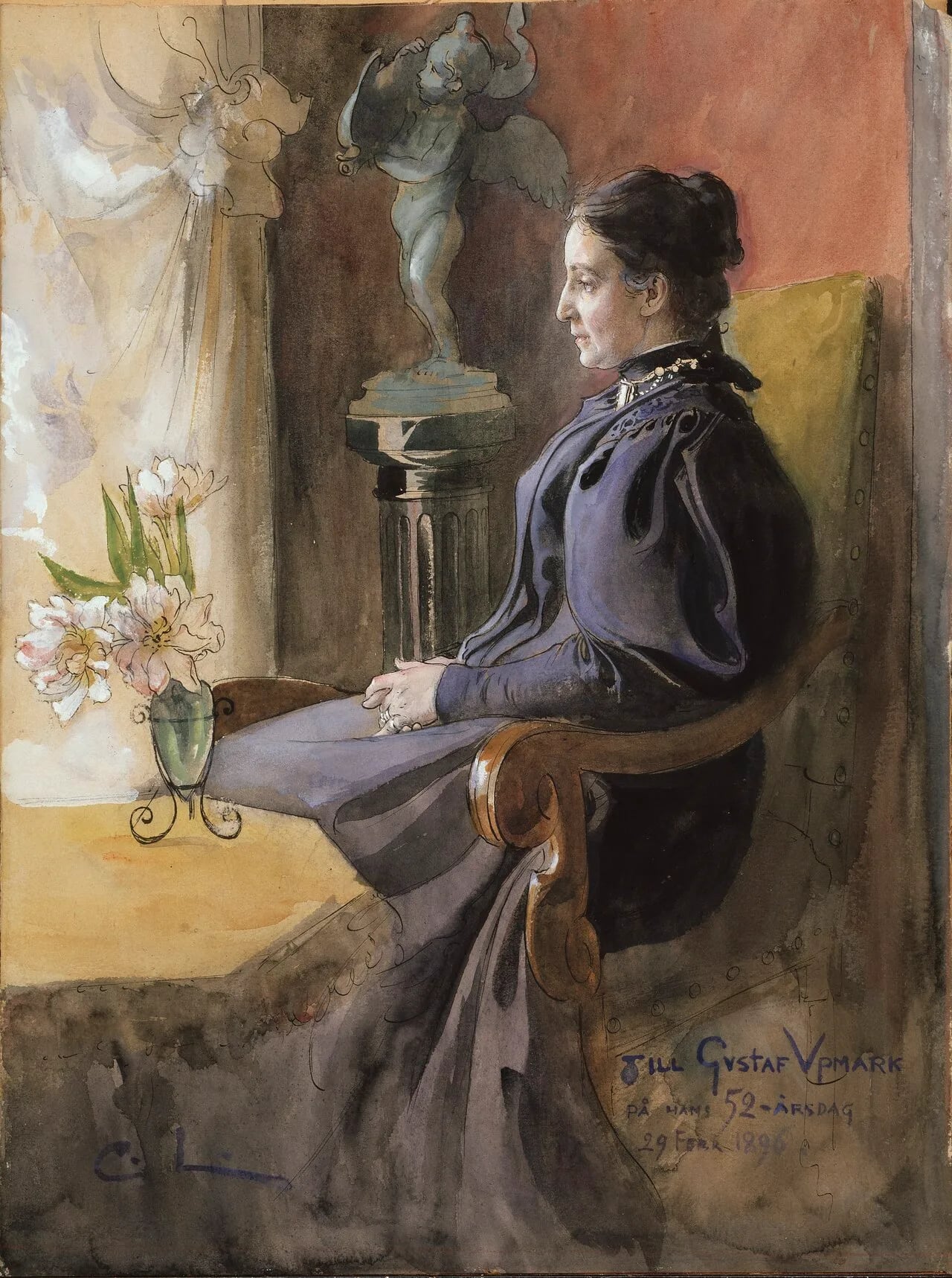 Portrait of Eva Upmark (1852–1944) – memorial page