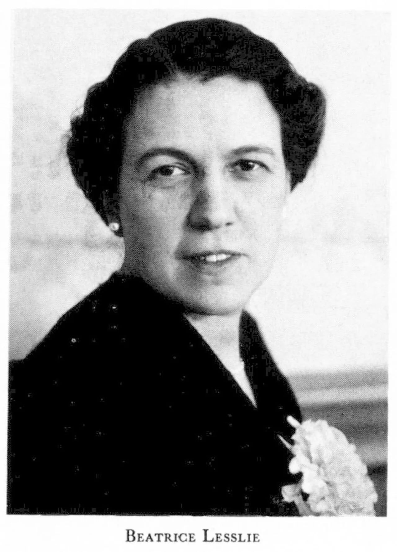 Porträt von Beatrice Lesslie (1890–1967) – Gedenkseite