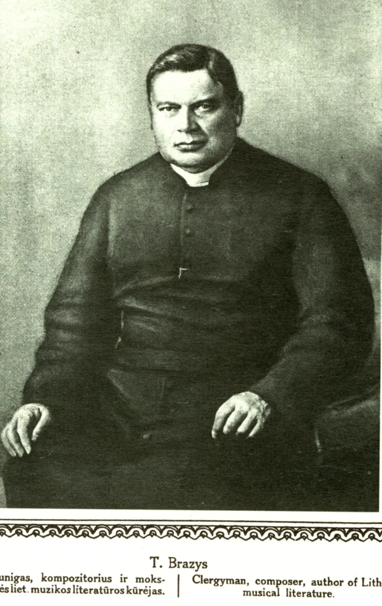 Porträt von Teodoras Brazys (1870–1930) – Gedenkseite