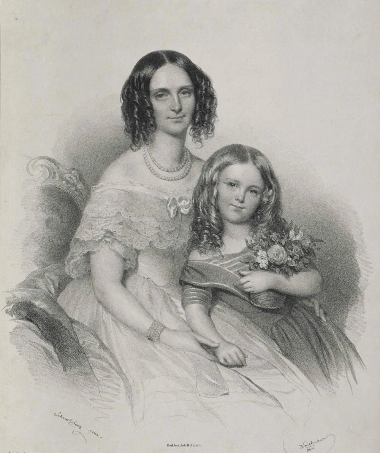 Porträt von Maria Czernin von Chudenitz (1806–1872) – Gedenkseite