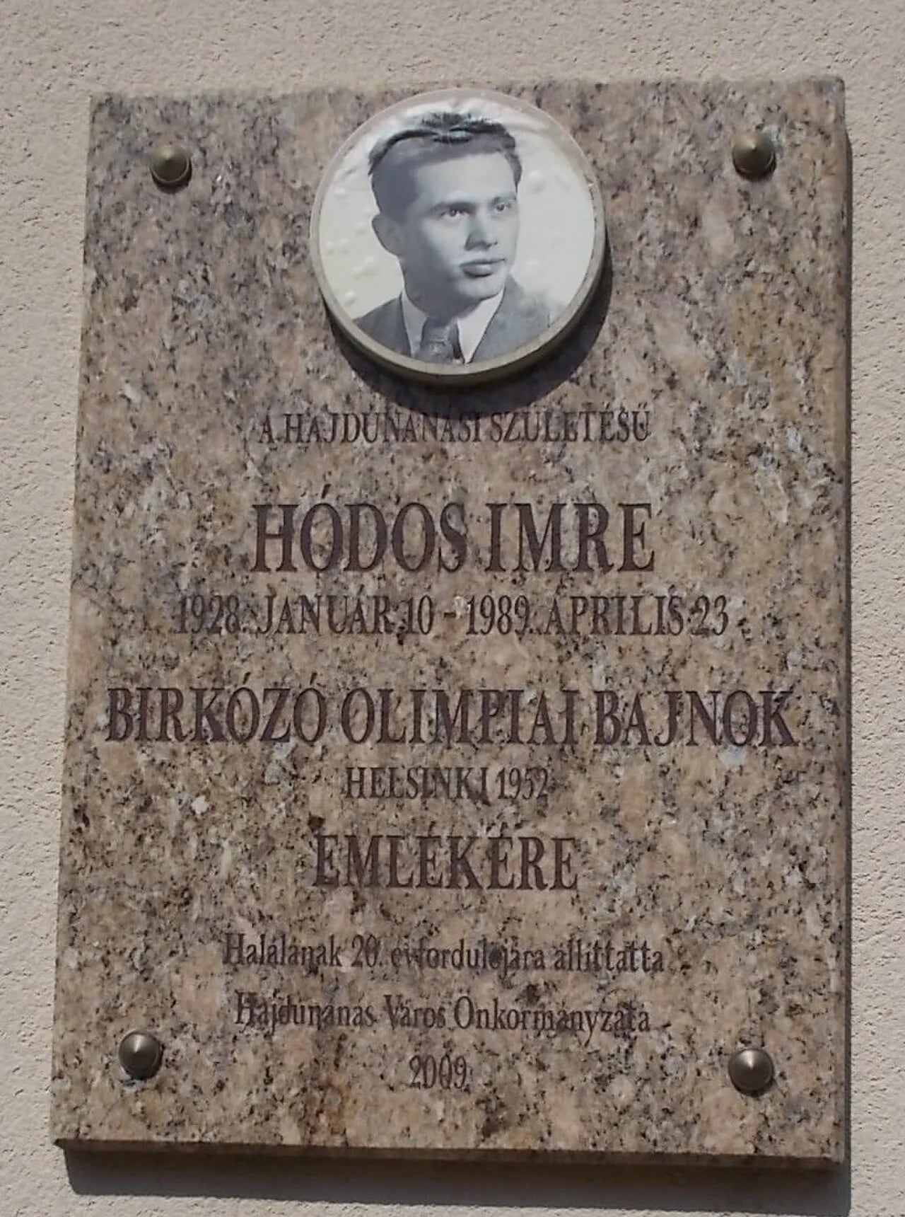 Portrait of Imre Hódos (1928–1989) – memorial page
