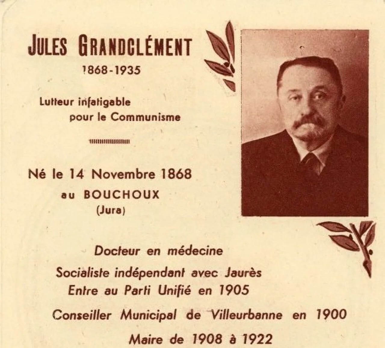 Portrait of Jules Grandclément (1868–1935) – memorial page