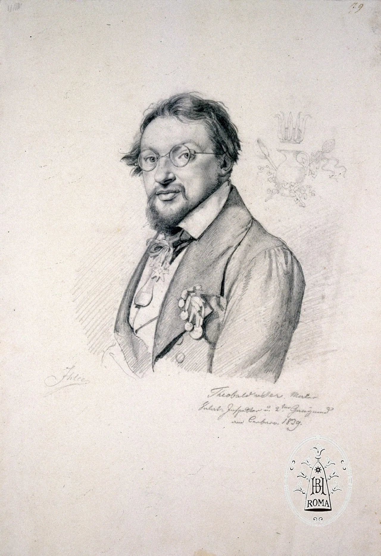 Porträt von Theobald von Oer (1807–1885) – Gedenkseite