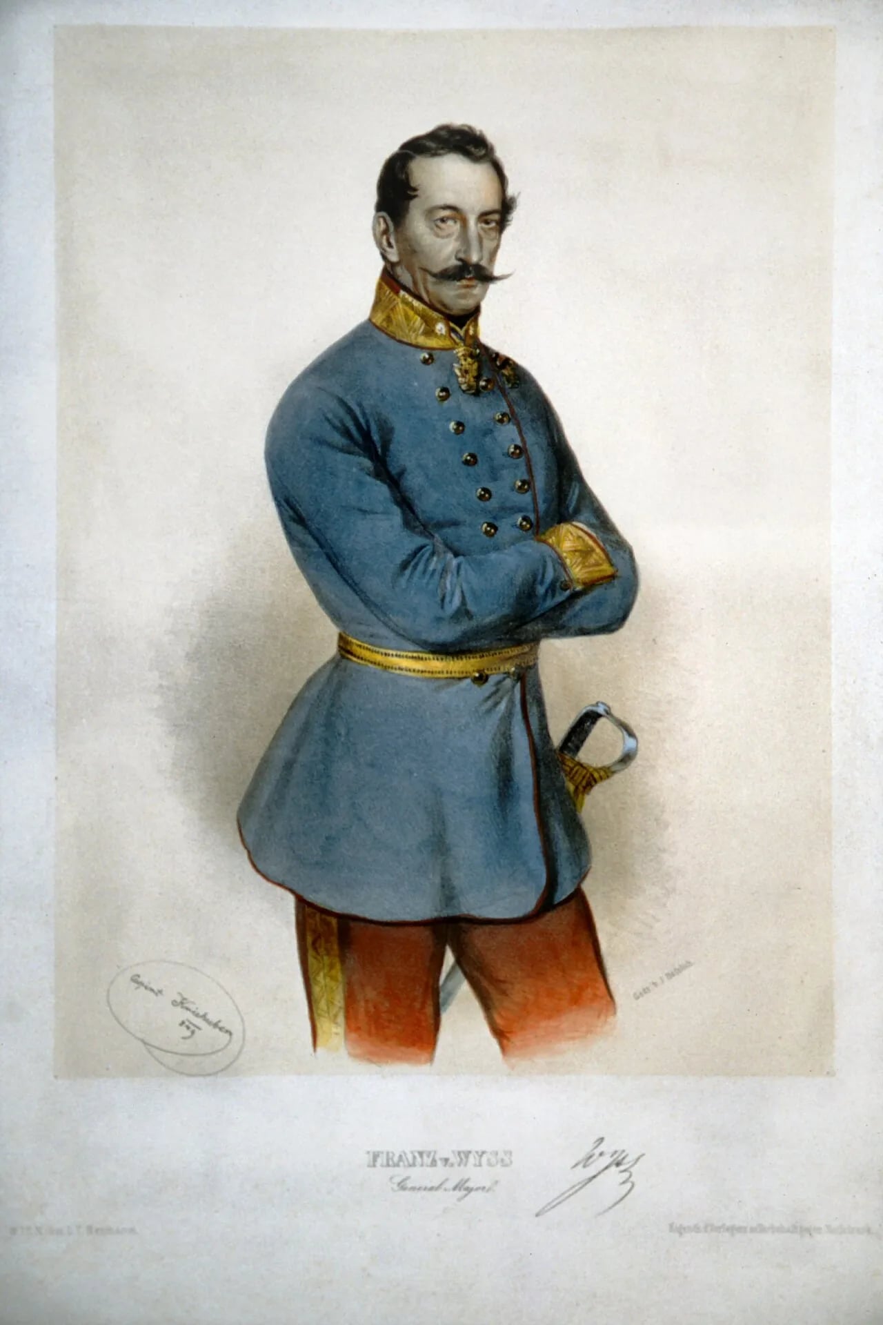 Portrait of Franz Salomon Wyss (1796–1849) – memorial page